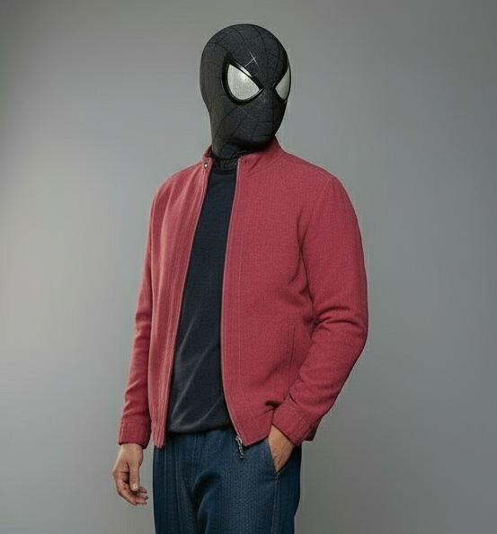 MAROON SEMI-VELVET JACKET