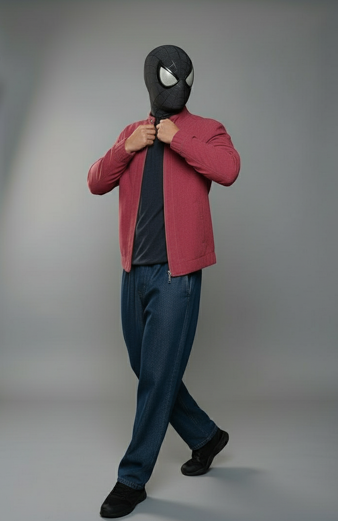 MAROON SEMI-VELVET JACKET